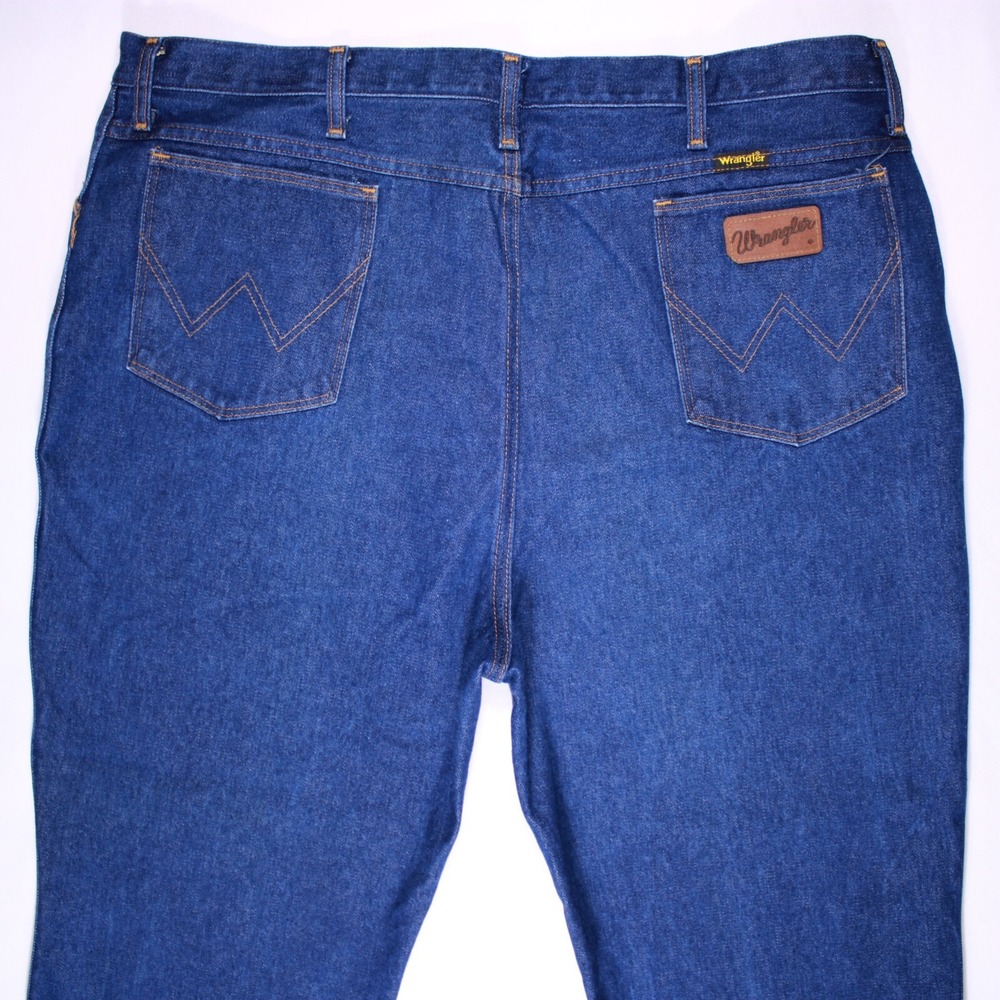 Vintage 70s-80s Wrangler Brand Jeans‎ Mens 44 Blue Regular Classic-41.5x24.5 - Picture 13 of 16